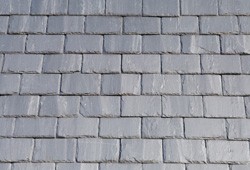 Grey slate roof tiles